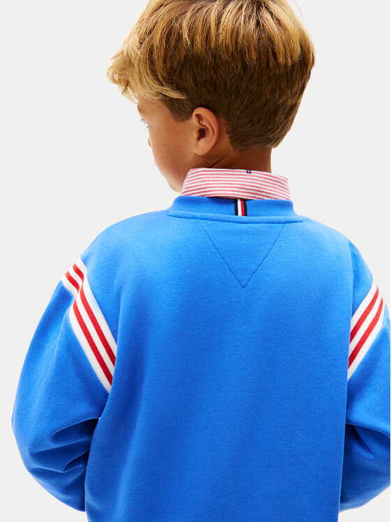 Tommy Hilfiger Tommy Hilfiger Džemperis Wavy Flag KB0KB10260 Mėlyna Regular Fit