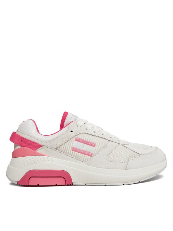 Tommy Jeans Snīkeri Tjw Runner Combined EN0EN02512 Écru