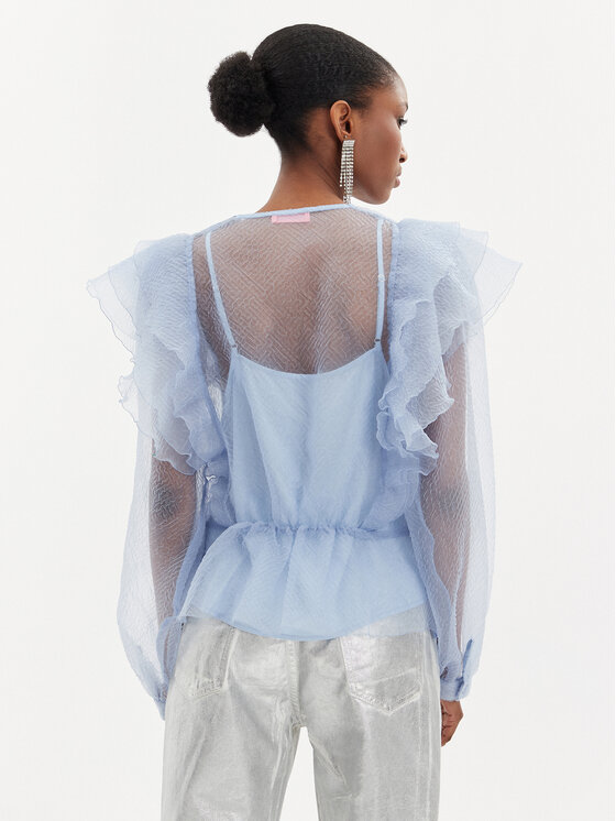 Custommade Custommade Bluse Delphina 999344248 Himmelblau Relaxed Fit
