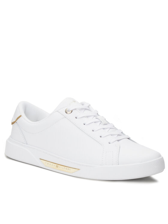 Tommy Hilfiger Tommy Hilfiger Sneakers Chic Hw Court Sneaker FW0FW07813 Bianco