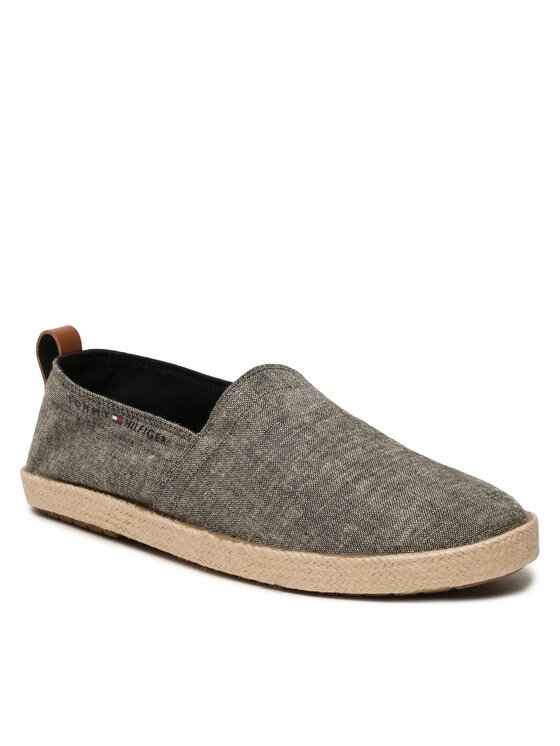 Tommy Hilfiger Еспадрили Th Espadrille Core Chambray FM0FM04451 Черен