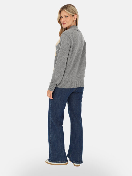 L’AF L’AF Sweter Den Szary Regular Fit