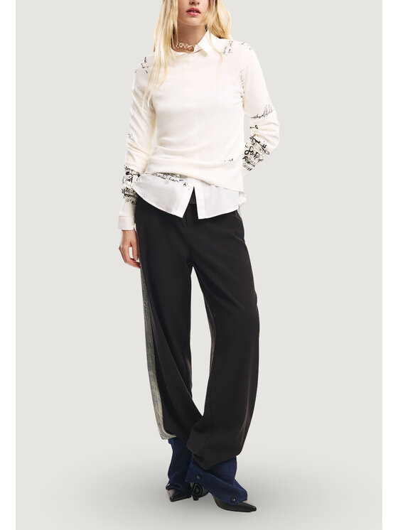Desigual Desigual Παντελόνι chino PANT_MIRANDA Μαύρο