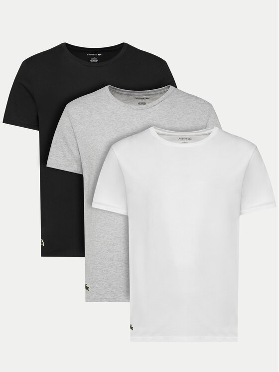 Lacoste Souprava triček TH9010 Barevná Regular Fit