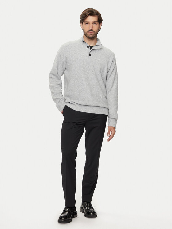 Calvin Klein Calvin Klein Sweter K10K113751 Szary Regular Fit