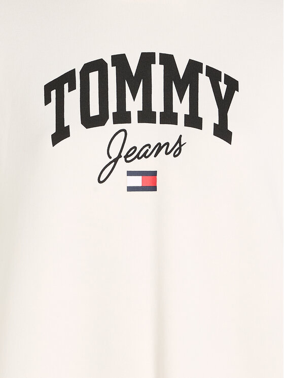 Tommy Jeans Tommy Jeans Trikotažinė suknelė New Varisty DW0DW16462 Balta Relaxed Fit