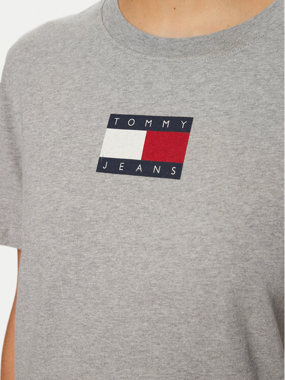 Tommy Jeans Tommy Jeans Тишърт DW0DW20461 Сив Relaxed Fit
