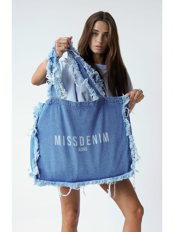 MissDenim MissDenim Torba Blue Ripped Bag Niebieski