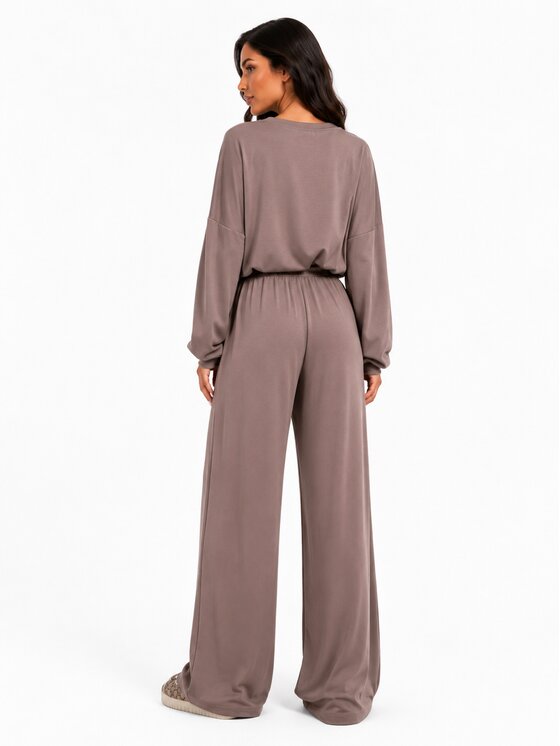 Agatha Studio Agatha Studio Dres A26SS-KA-K26 Brązowy Oversize