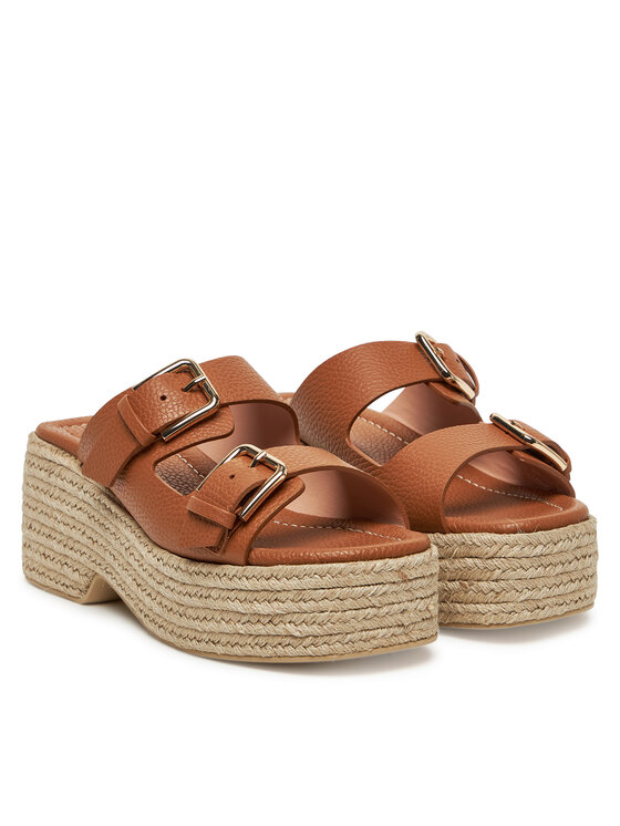 Pollini Pollini Espadryle SA28268I0MTD0230 Brązowy