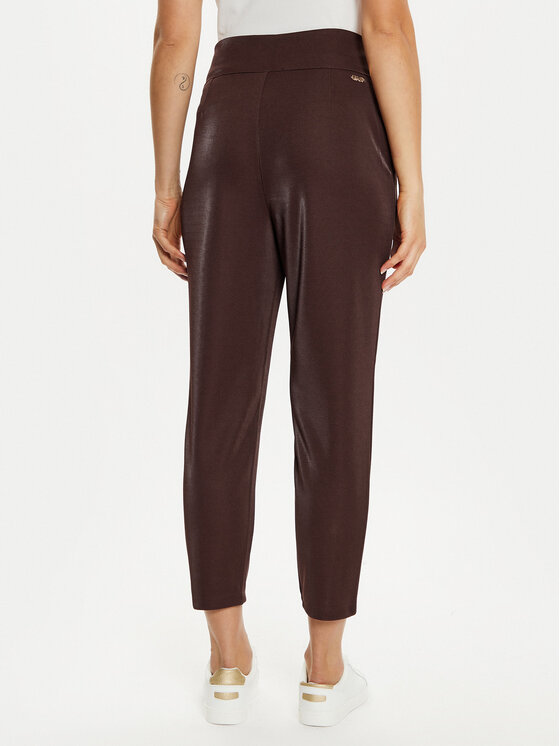 Liu Jo Sport Liu Jo Sport Hlače iz tkanine TF4260 J4751 Rjava Regular Fit