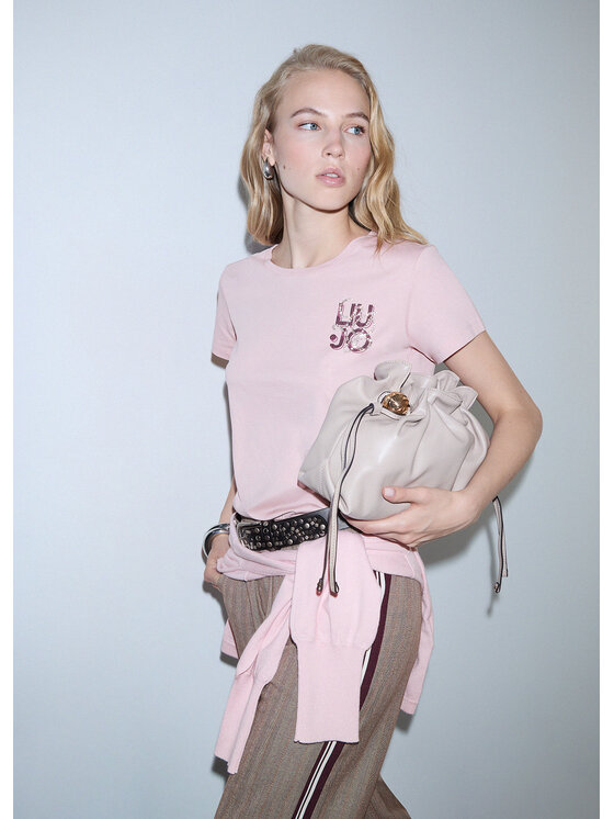 Liu Jo Liu Jo T-shirt TF6239JS923L9250 Rosa Regular Fit