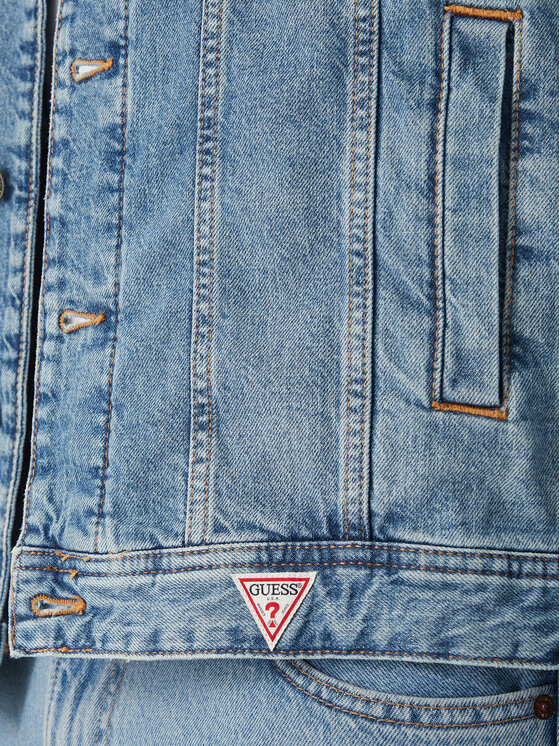 Guess Jeans Guess Jeans Traper jakna M6BN56 D1872 Plava Regular Fit