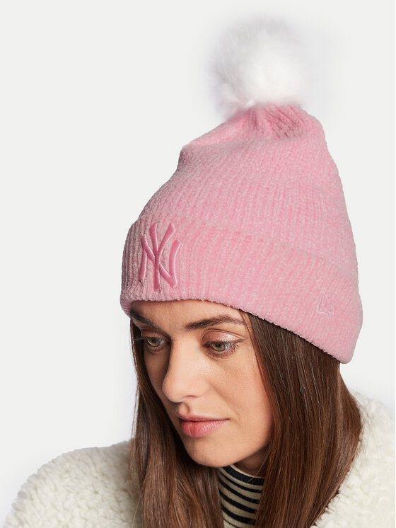 New Era New Era Σκούφος New York Yankees Chenille Beanie 60284837 Ροζ