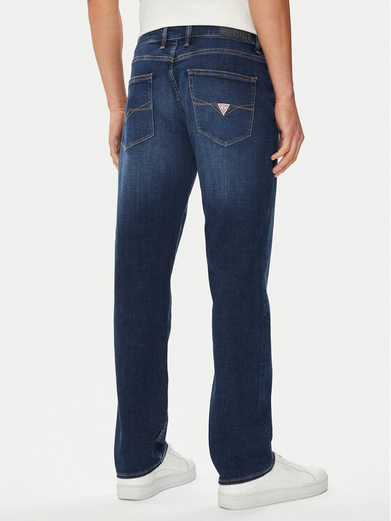 Guess Guess Дънки M4YAN2 D5DI2 Тъмносин Slim Fit