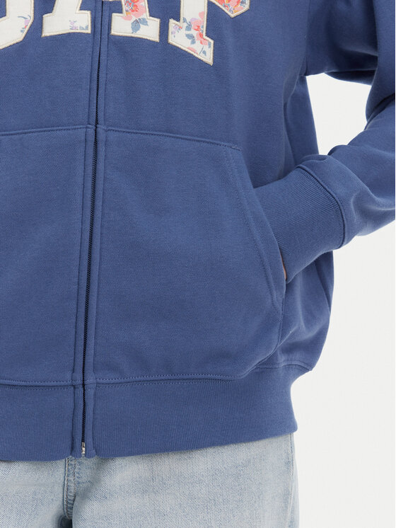 Gap Gap Pulóver 727433-06 Kék Relaxed Fit