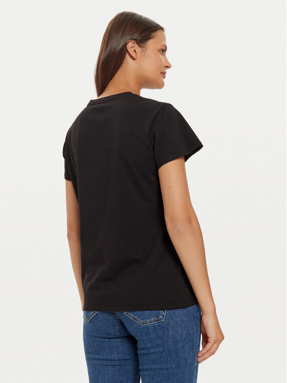 Liu Jo Liu Jo T-särk TF4209 J6040 Must Regular Fit
