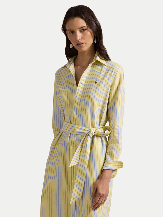 Polo Ralph Lauren Polo Ralph Lauren Haljina košulja 211959901501 Žuta Regular Fit