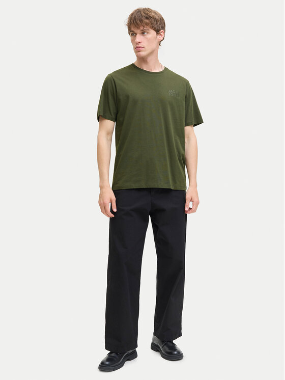 Jack & Jones Jack & Jones T-Shirt Corp Logo 12151955 Zielony Standard Fit