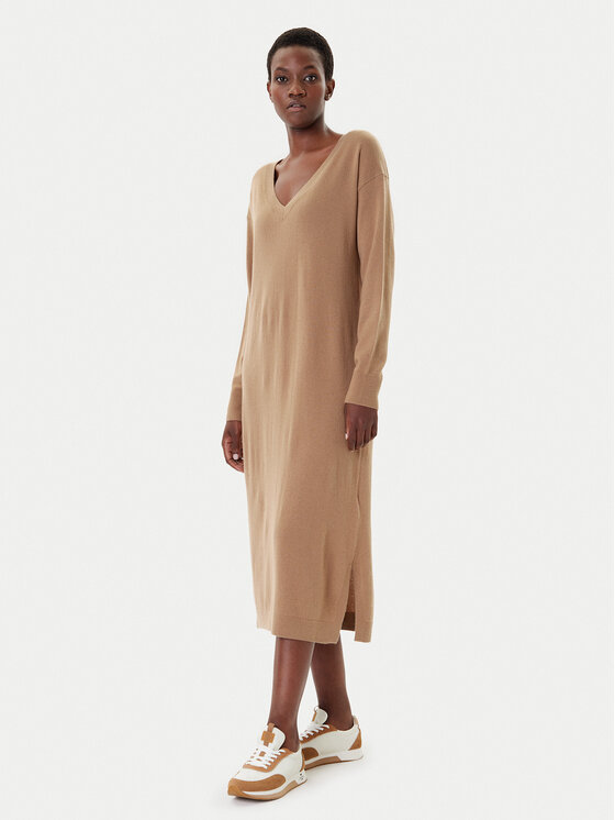Weekend Max Mara Weekend Max Mara Sukienka dzianinowa Zenith 2525326012 Beżowy Regular Fit