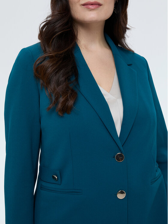 Fiorella Rubino Fiorella Rubino Giacca di transizione Q006T000244N024 Turchese Regular Fit