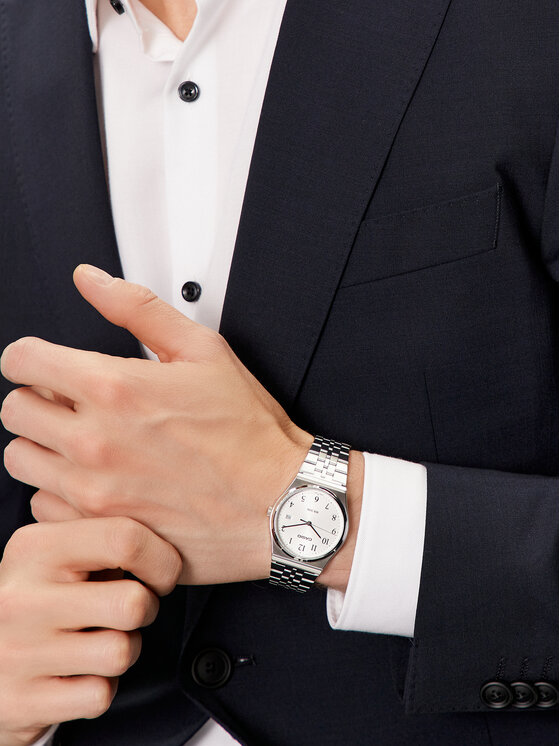 Casio Casio Zegarek MTP-B145D-7BVEF Srebrny