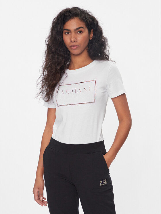 Női Póló Armani Exchange, Méret: S, Fehér, 3DYT59 YJ3RZ 1000