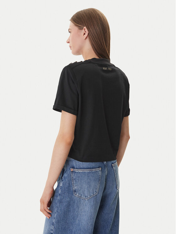 Guess Guess T-Shirt W6GI06 K3018 Czarny Relaxed Fit