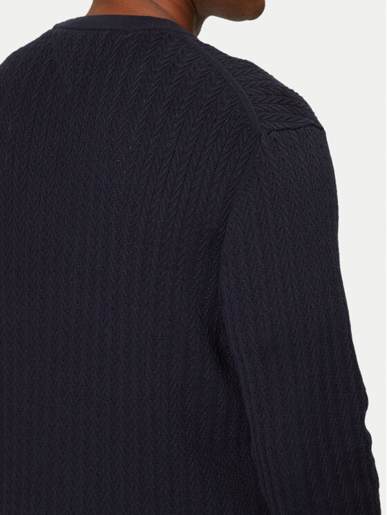 Tommy Hilfiger Tommy Hilfiger Πουλόβερ MW0MW37400 Σκούρο μπλε Slim Fit