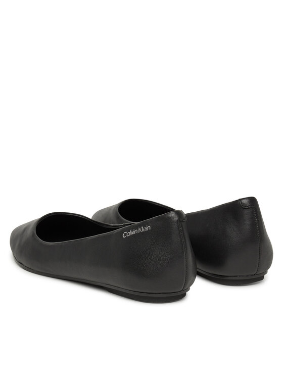 Calvin Klein Calvin Klein Μπαλαρίνες Flat Mary Jane - Lth HW0HW02341 Μαύρο