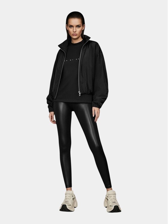 MADE BY SOCIETY MADE BY SOCIETY Spodnie materiałowe Pantaloni leggings - P26826 Czarny Basic Fit