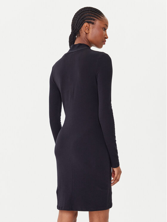 Guess Guess Kleid für den Alltag V5BK04 KCBF1 Schwarz Slim Fit