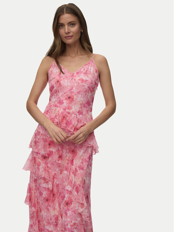 Vero Moda Vero Moda Vakarinė suknelė Smilla 10346307 Rožinė Regular Fit