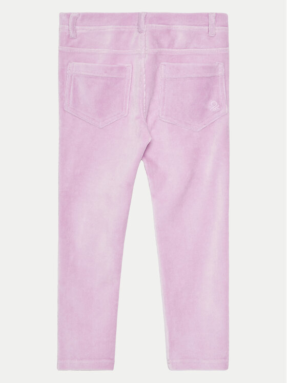 United Colors Of Benetton United Colors Of Benetton Medžiaginės kelnės 4DZBGE00L Violetinė Regular Fit