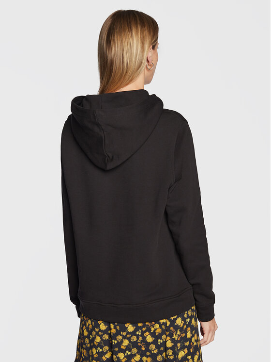 Tommy Hilfiger Tommy Hilfiger Bluză Foil WW0WW37181 Negru Regular Fit