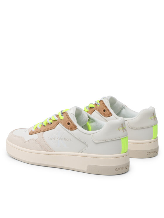 Calvin Klein Jeans Calvin Klein Jeans Αθλητικά Basket Cupsole Fluo Contrast YW0YW00920 Λευκό