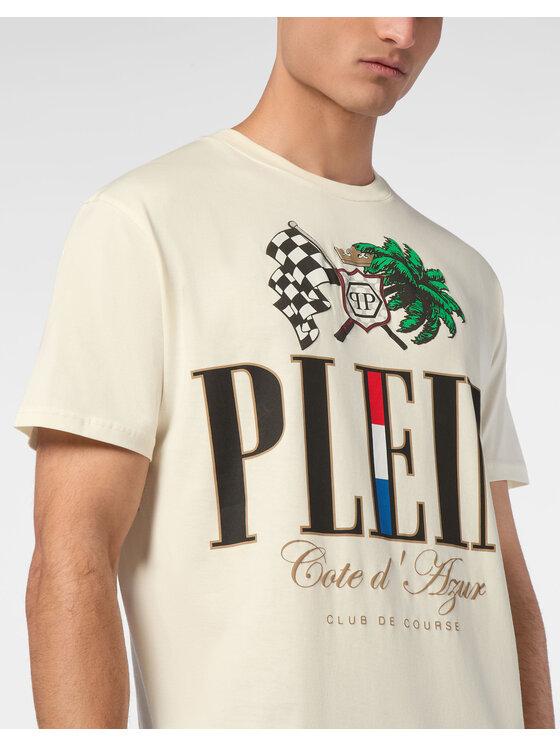PHILIPP PLEIN PHILIPP PLEIN T-Shirt 24691 Biały Regular Fit
