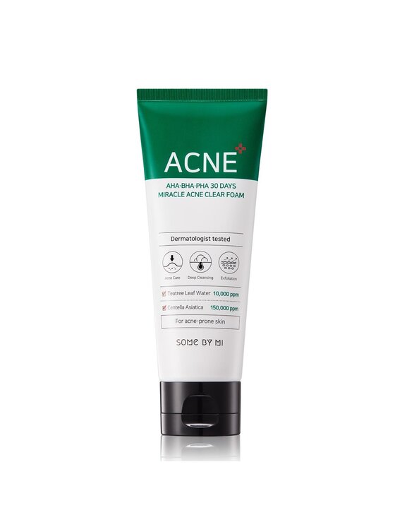 Some By Mi Some By Mi Some By Mi AHA.BHA.PHA Miracle Acne Clear Foam oczyszczająca pianka do twarzy 100ml Pianka