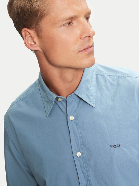 BOSS Boss Hemd Relegant 50518304 Blau Regular Fit