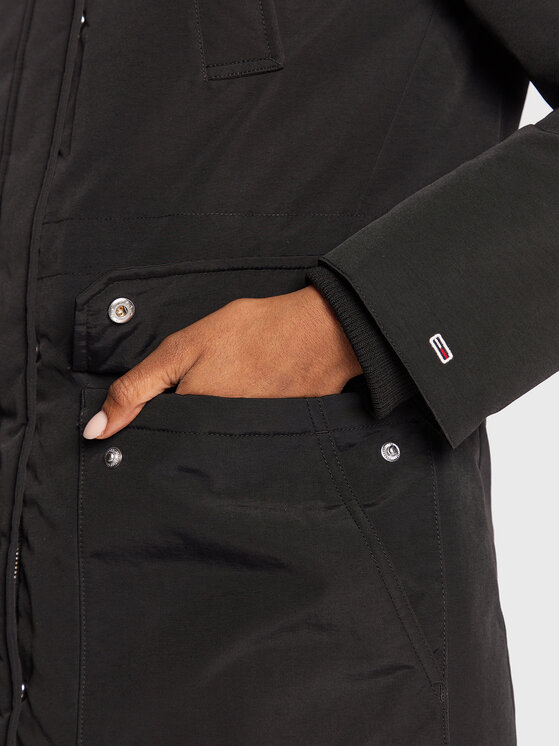 Tommy Jeans Tommy Jeans Pūkinė striukė Technical DW0DW14684 Juoda Regular Fit