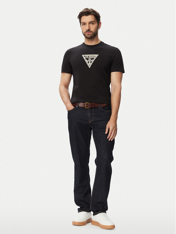 Guess Guess Teksad Angels M6YAN2 D1472 Tumesinine Slim Fit
