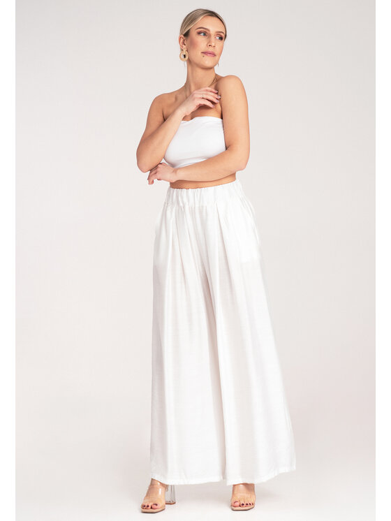 FIGL FIGL Pantaloni da donna M1158 Bianco Regular Fit
