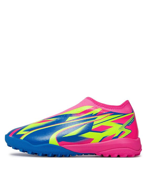 Puma Puma Ghete pentru fotbal Ultra Match LL Energy TT + Mid Jr Lumino 107556 01 Roz