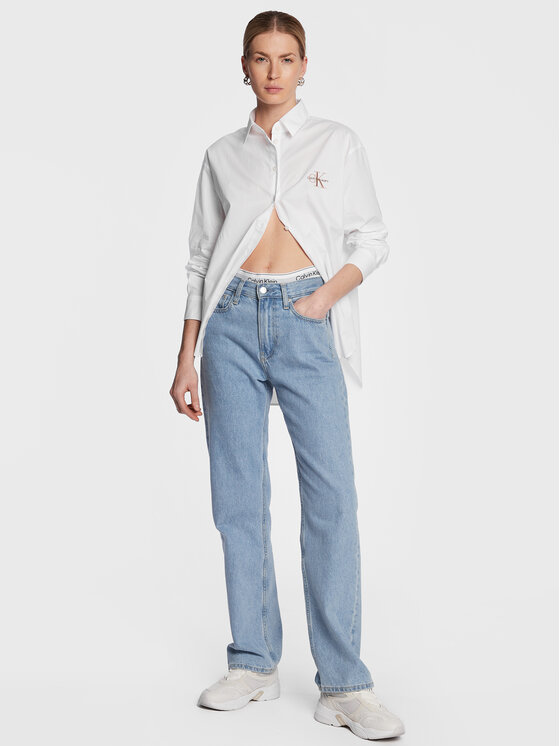 Calvin Klein Jeans Calvin Klein Jeans Πουκάμισο J20J220515 Λευκό Regular Fit