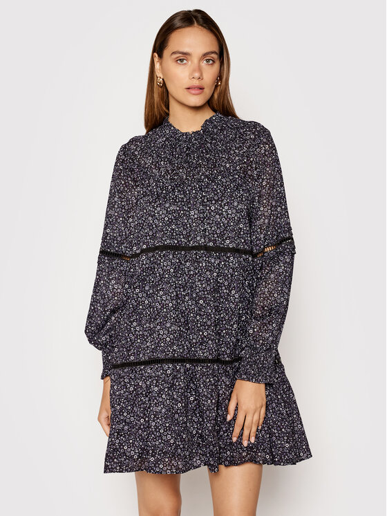 MICHAEL Michael Kors MICHAEL Michael Kors Vsakodnevna obleka MU1808L2DJ Mornarsko modra Relaxed Fit