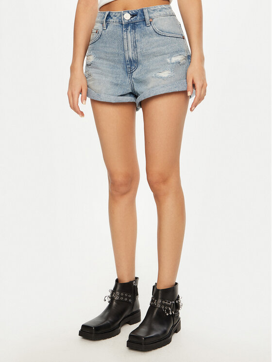 One Teaspoon One Teaspoon Pantaloni scurți de blugi Bandits 26891 Albastru celest Regular Fit