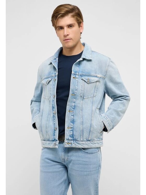 Mustang Mustang Kurtka jeansowa Style Dallas Jacket Niebieski Regular Fit