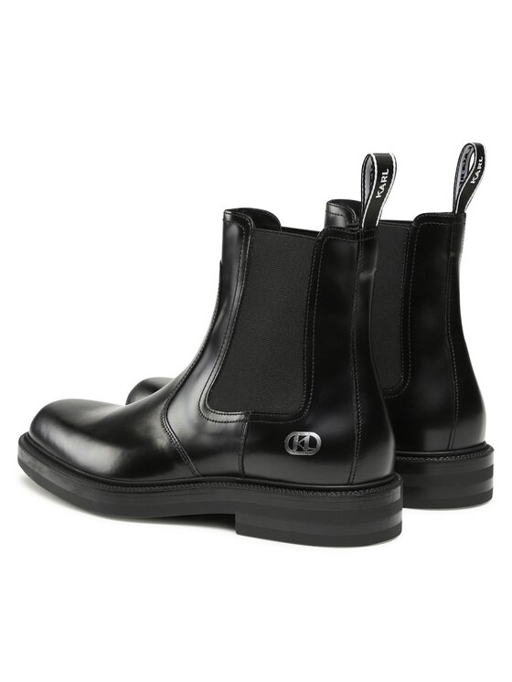 KARL LAGERFELD KARL LAGERFELD Kotníková obuv s elastickým prvkem KL11443 Černá
