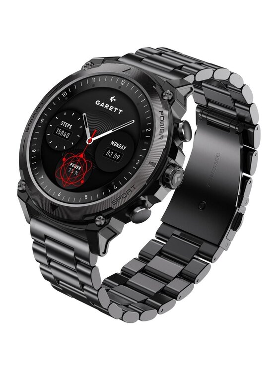 Garett Garett Zegarek 5904238486856-PAY-BLACK Czarny