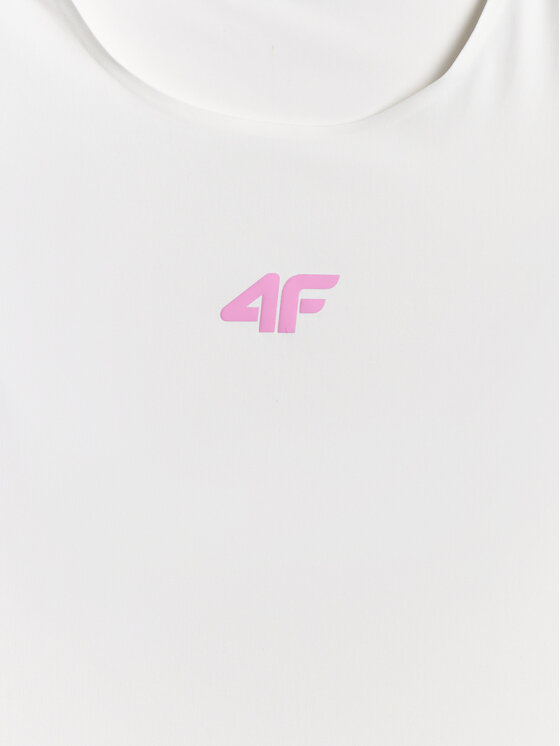 4F 4F Top TRAINING Biały Regular Fit